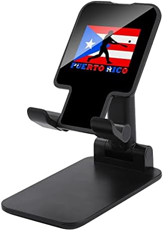 Baseball Puerto Rico Zászló Vicces Összecsukható Asztali Mobiltelefon Jogosultja Hordozható Állítható Állvány, Íróasztal Kiegészítők