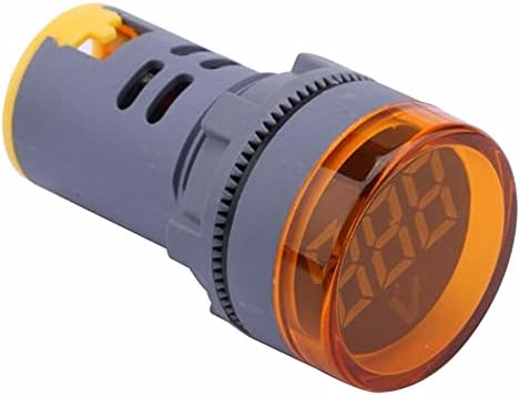 CEKGDB LED Kijelző Digitális Mini Voltmérő AC 80-500V Feszültség Mérő Mérő Teszter Voltos Monitor világítás (Szín : Sárga)
