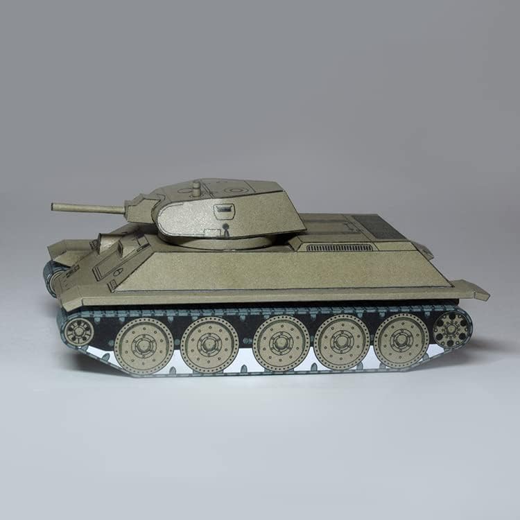 CSYANXING 1/50 Skála Papír Szovjet T-34-es Közepes Harckocsi Modell Harcos Páncélozott Katonai Járművet Modell (Összeszerelt Kit)