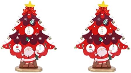 ABOOFAN Mikulás Center Nélkül Tárolni a Mikulás Mini Lóg Vicces Bell Akkumulátor Mini Karácsonyi Kézműves Formában Bemutassa