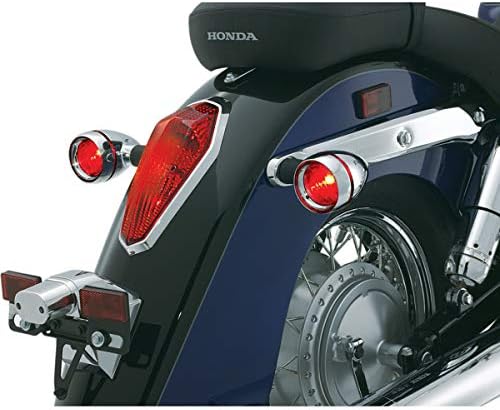 Kuryakyn 2270 Motorkerékpár Világítás Tartozék: Első lámpa/Index Lámpák Mély tálba Bezels a Honda, Kawasaki Motorkerékpárok, Amber