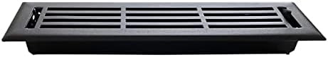 Birodalom Nyilvántartás Co, Nyílás Fedelét - 2x14 inch, Egyenes Design, Mintás, Fekete Kivitelben, nagy teherbírású Padló Szellőző Kiterjed,