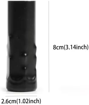 Fekete Gyertya Fény Terjed Ujjú Csillár Foglalat Fedelét, 25mm Átmérőjű, Csomag 6