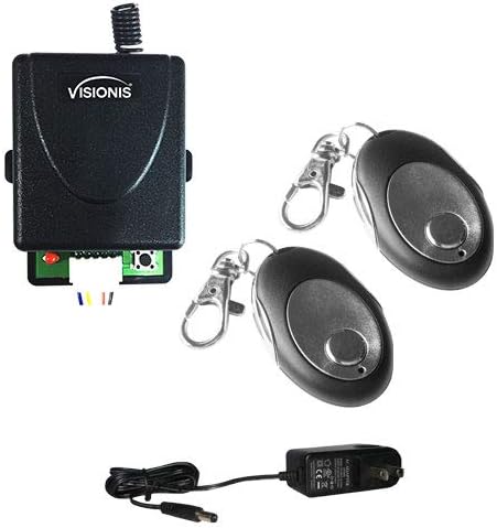 Visionis FPC-5228 2 Mini 315mhz Vezeték nélküli Fix Kód, Távoli, Egy Csatornás RF Vevő, valamint Tápegység Készlet