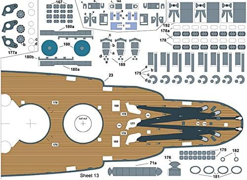 NATEFEMIN DIY Modell 1:250 amerikai Haditengerészet USS Arizona BB-39 Csatahajó Papír Modell Katonai Hajó Sciene Kijelző Karton (Összeszerelt