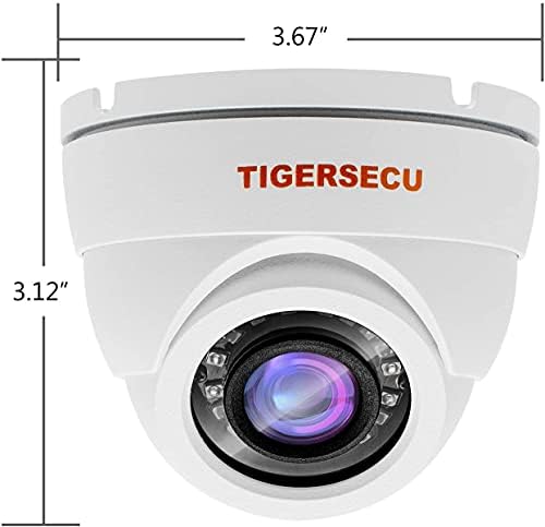 TIGERSECU 1080P 4-Csatornás 2 Dome Kamera DVR Biztonsági Csomag