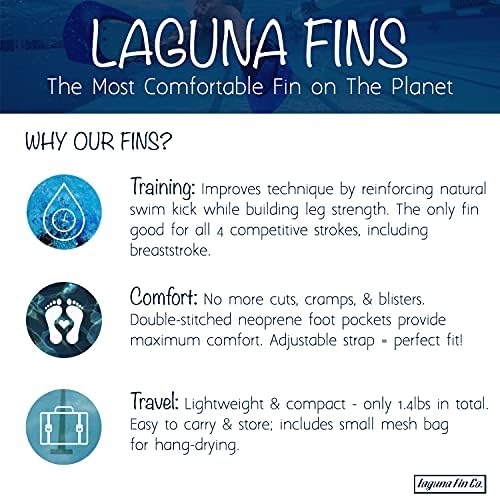 Laguna Fin Úszni Uszony - Nyílt Víz, valamint a Képzés Rövid Fin, Teljesen Állítható, Nyitott Sarok, Könnyű, Floatable, Rendelkezésre