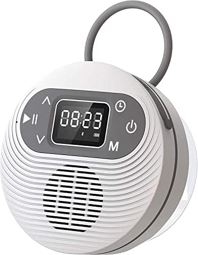 JOYMUZ Zuhany Hangszóró FM-Rádió sztereó Bluetooth 5.0 Vezeték nélküli Beépített Mikrofon a tapadókorong, 10H Játékidő Haza,