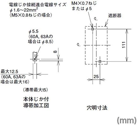 MITSUBISHI ELECTRIC NV63-CV 2P 30A 30MA Föld-Szivárgás Megszakítók (Harmonikus Hullám Kész)(Economy Class)(2 Pólus)(Keret 50A) NN