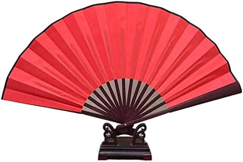 DFSYDS Ventilátor Fehér Forgó Legyező Kínai Művészeti Papír Piros-Fekete Fan DIY Festmény, Festmény Ventilátor (Szín : Fekete