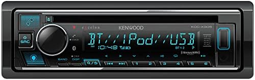 Kenwood KDC-X305 az excelon CD-Vevő Autó Hifi w/Bluetooth Kéz nélküli telefonálás, AM/FM Rádió, USB, Alexa Épült Kész, Változtatható