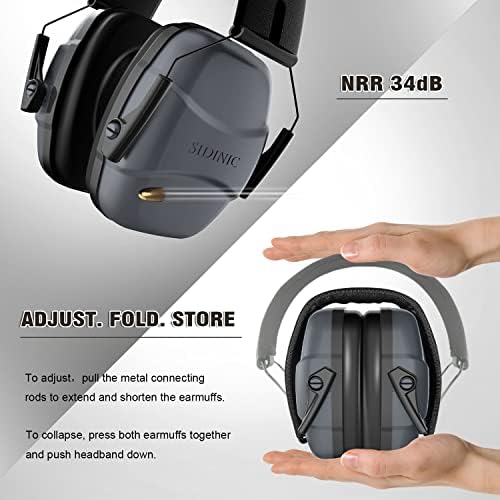 ucho 34dB Slim Zaj Felvételi Fül Védelme - Különleges Tervezésű készült fülmelegítő Könnyebb Súly & Maximális hallásvédő