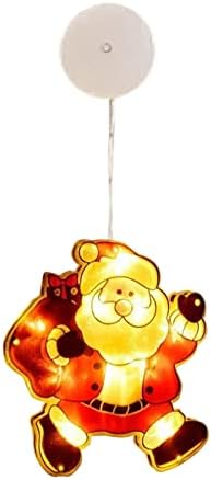 Mini Botok 1 Inch Karácsonyi Ablak Elrendezés Balek függő Lámpák LED String Fények, Télapó, Hóember, Karácsony, Dekoráció, Szemüveg