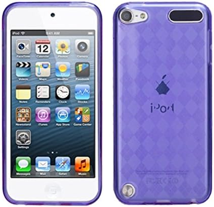 MYBAT Egyedi Védő tok iPod touch 5 (Lila Argyle oldali Ablaktáblán)