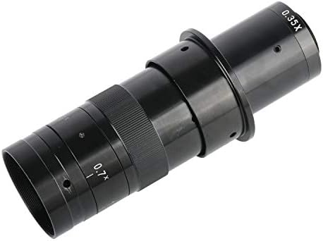 KOPPACE 22X-143X Ipari Mikroszkóp Monokuláris Lencse 0.35 X Szemlencse 0.7 X 4, 5 X Zoom Objektív 25 mm-es C-Mount Folyamatos