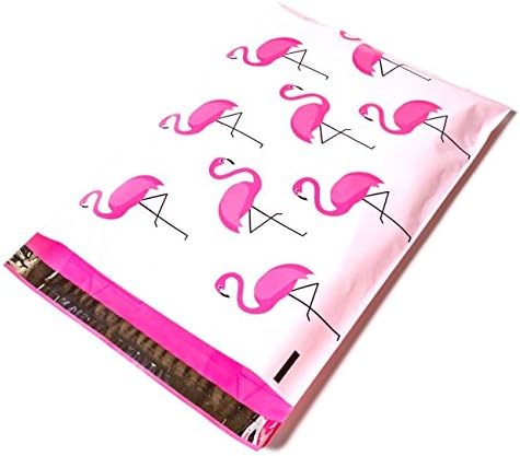 10x13 - Rózsaszín Flamingó Tervező Nyomtatott Poli Küldemények Szállítási Borítékok Egyéni Tömítő Boutique Egyedi Táskák (30 Db)