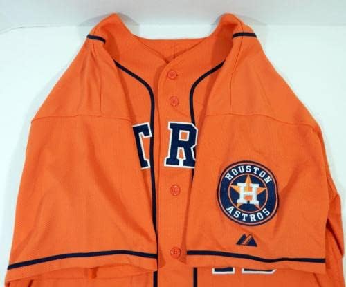 2013-2019 Houston Astros 15 Játék Használt Narancssárga Mez Név Lemez Eltávolítása 48 609 - a Játékban Használt MLB Mezek