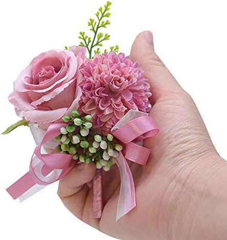 Asphire Kézzel készített Esküvői csuklódíszt Férfi Virág Rózsa virágcsokrot Vintage Esküvői Kezét Dekoráció Koszorúslány Virág
