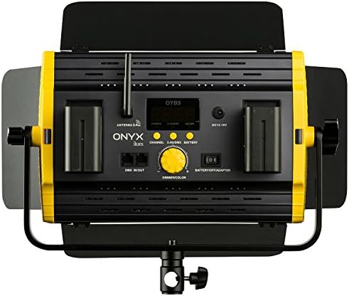 Ikan Onyx (2X) 1 x Fél Bi-Color 3200K-5600K Állítható LED Világítás Készlet w/Dual Akkumulátorok, DMX Ethernet, Vezeték nélküli