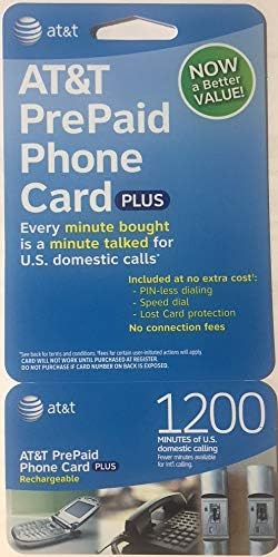 Az AT&T 1200 Perc Kártyás Telefon Card (névjegy)