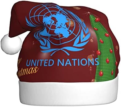 Egyesült Nemzetek Jelkép Vicces Felnőttek Plüss Télapó Sapka Karácsonyi Kalap Női & Férfi Karácsonyi Ünnepi Kalap