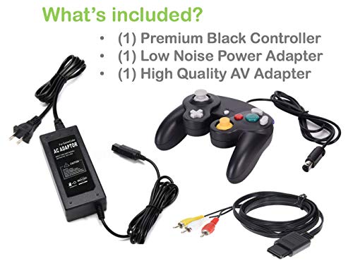 Gamecube Alkatrész Csomag Vezérlő, hálózati Adapter Kábel AV-Kábel a Nintendo Gamecube Konzol NGC