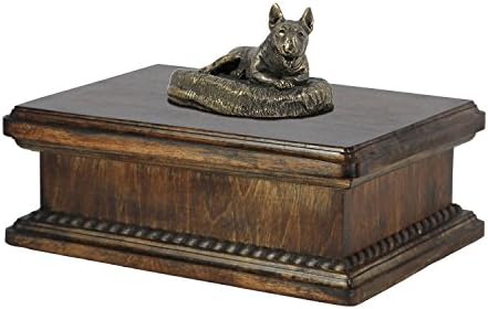 A Bull Terrier (Hazudik Boldog), Emlékmű, urna a Kutya Hamvait, a Kutya Szobor, Exkluzív, ArtDog