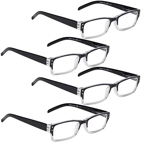 Földhasználati jogok 3 darab Fél-rim Olvasó Szemüveg + 4 darabos, Klasszikus Olvasó Szemüveg(Összesen 7 Pár Olvasók +3.50)