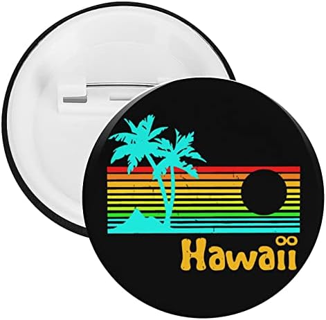 80-as évek Retro Klasszikus Hawaii Kerek Jelvény Gombot a Pin 2.3 Hüvelyk Pinback Bross Tag Dekoráció Ajándék DIY Táska, Ruházat,