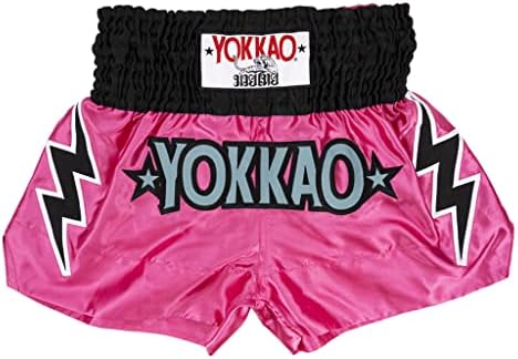 YOKKAO Muay Thai Box Nadrág Férfi & Nő | Prémium Szatén Nadrág a Sportolók | Ideális Képzési & Verseny