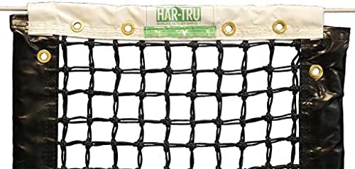 Har-Tru Royal Tennis Háló - Vinil Fejpánt, 3 mm Nettó Testet, Dupla Felső 6