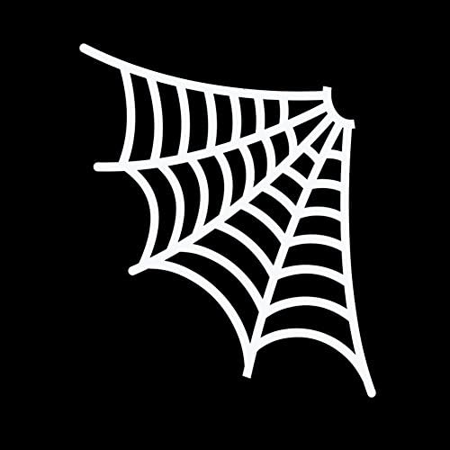 Pókháló A Sarokban Halloween 6 Vinyl Matrica, Autó Matrica (6 Fehér)