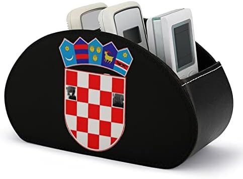 Horvátország Nemzeti Jelkép Távirányító tartó PU Bőr TV Távirányító Szervező Tároló Doboz, 5 Rekeszes, Otthon,Irodában,Asztal