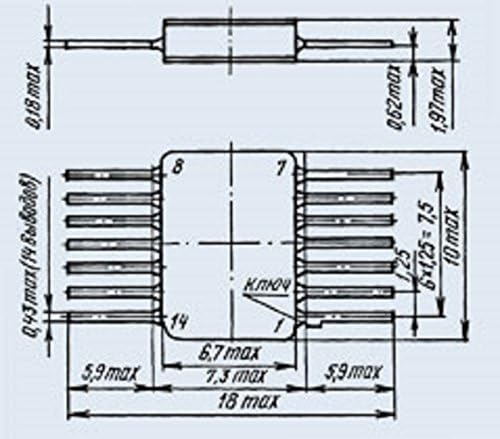 S. U. R. & R Eszközök IC/Mikrochip 134LB1A analoge SN54L00 SZOVJETUNIÓ 1 db