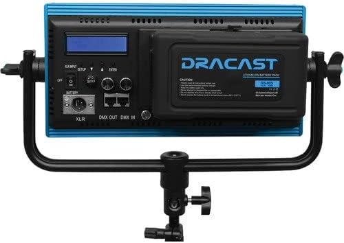 Dracast Plus Series LED500 - Bi-Color 3200K - 5600K LED Videó Fény | Szabályozható 0% - | CRI & TLCI 96+ | V-Mount-Arany-Hegy Akkumulátor