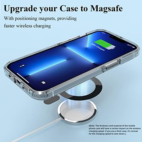 LDSXAY Egyetemes MagSafe Gyűrű 2 Csomag + Mágneses Gyűrűt Tartó, Mágneses Telefon Markolat a MagSafe Tartozékok 360° Állítható Állvány