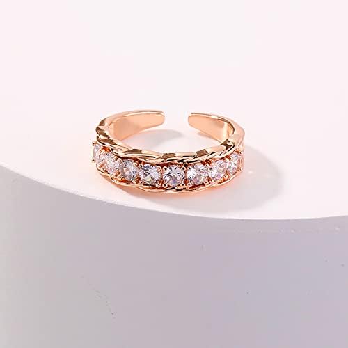 Esküvő & Eljegyzési Gyűrűk, a Nők Mikro-berakásos Karkötőt a Réz Cirkon Design Személyiség Gyűrűt Újra tro