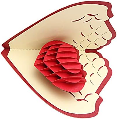 ABOOFAN 2db 3D Szerelem Üdvözlő Ajándék Kártya Szerelmeseinek Memória Kreatív Valentine' s Day Memória Szerető Valentin-Nap Dekoráció