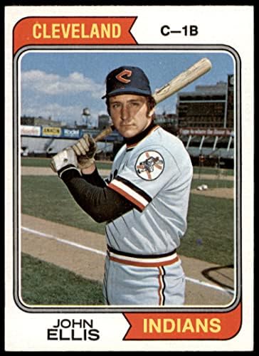 1974 Topps 128 John Ellis Cleveland indians (Baseball Kártya) EX/MT Indiánok