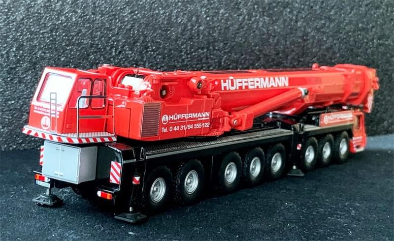 a Huffermann a Liebherr LTM1500-8.1 Daru Piros 1/87 FRÖCCSÖNTÖTT Teherautó Előre elkészített Modell