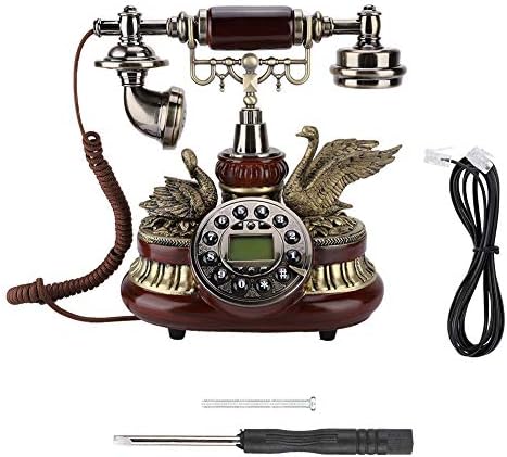 DaMohony Vintage Retro Telefon Forgó Tárcsa Antik Vezetékes FSK/DTMF Office Home Automatikus IP -