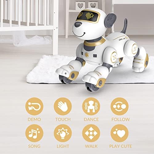 STEMTRON Távirányító Robot Kutya Játék Gyerekeknek, Programozható Robot Kiskutya, Smart Interaktív Mutatvány Robot Kutya Játék