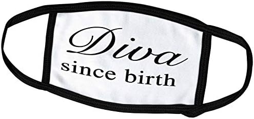 3dRose Tory Anne Gyűjtemények Idézetek - Diva Születése Óta - Álarcok (fm_235303_2)
