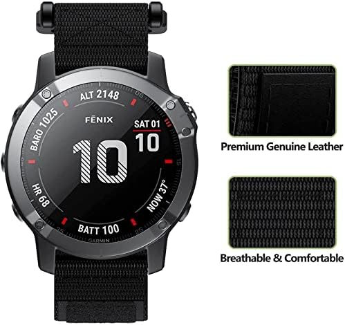 SNKB 26 22MM Watchband Szíj, A Garmin Fenix 5 5X Plusz 3HR 6X 6 6SPro S60 MK1 Enduro Nézni Állítható Nylon Easyfit Csukló