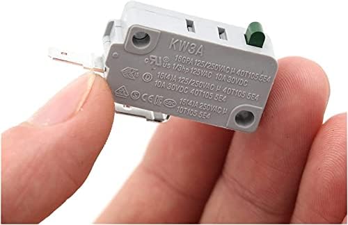 XIANGBINXUAN Mikro Kapcsoló 1DB 16A 250V AC KW11-3Z Mikro Kapcsoló Microswitch Műanyag, 2 Méteres Határérték Kapcsoló Mikrohullámú sütő