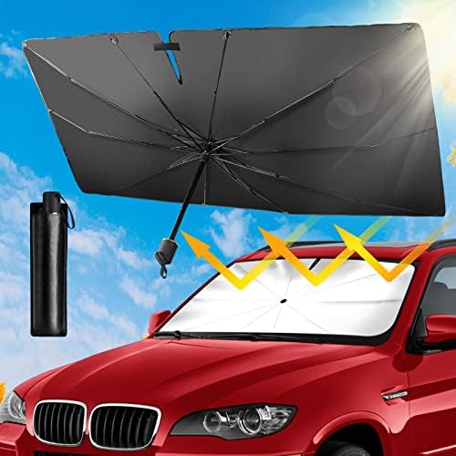 Autó Nap Árnyékban Szélvédő Esernyő-Korszerűsített Nyitó Design Összecsukható Autó Szélvédő Fedezze Napernyő, Esernyő UV