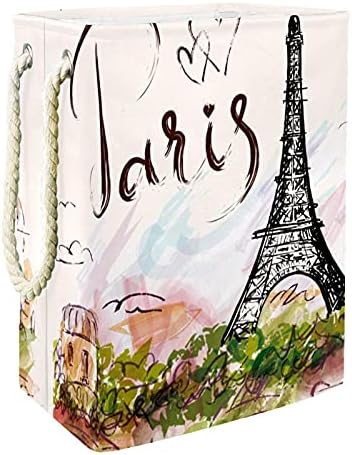 Inhomer Szennyesben Franciaország, Párizs-Eiffel-Torony Összecsukható Szennyes Kosarat Cég Mosás Bin ruhatároló Szervezet Fürdőszoba, Hálószoba,