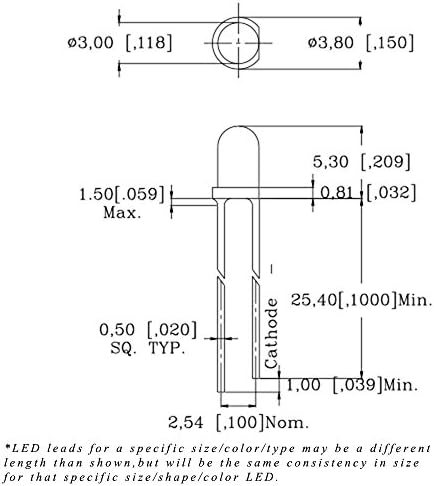 Világítótorony Led 3mm Kerek Felső hűs, Tiszta Fehér Lélegzik/Halványuló LED - Szuper Fényes (Csomag 10)