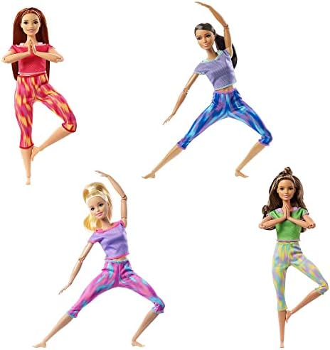 Barbie készül, hogy Mozog a Baba, Kanyargós, a 22 Rugalmas Ízületek & Hosszú, Egyenes, Vörös Haja Rajta Athleisure fel a Gyerekek