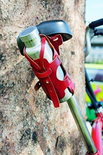 Kulacstartó a motorkerékpár - Glam Soros Vörös Bor - Kézműves Olaszország által valódi bőrből készült, kézzel festett, egyetemes